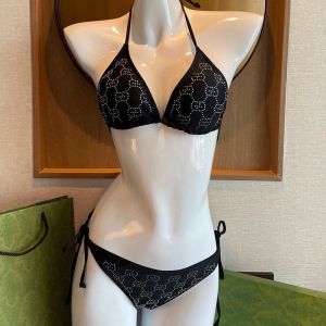 Gucci Bikini with Crystal GG Supreme Women Lycra Black