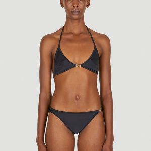 Gucci Bikini with Interlocking G Women Lycra Black