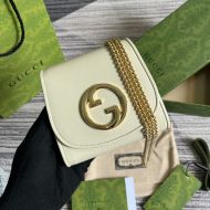 Gucci Medium Blondie Chain Wallet In Leather 725219 Beige