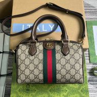 Gucci Mini Ophidia Boston Bag In GG Supreme Canvas 772053 Beige/Brown