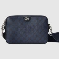 Gucci Small Ophidia Messenger In GG Supreme Canvas 699439 Navy Blue