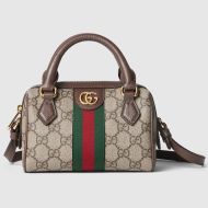 Gucci Super Mini Ophidia Boston Bag In GG Supreme Canvas 781490 Beige/Brown