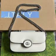 Gucci Super Mini Petite Versatile Bag In Leather 760194 White